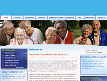 Tablet Screenshot of diamondcareonline.com